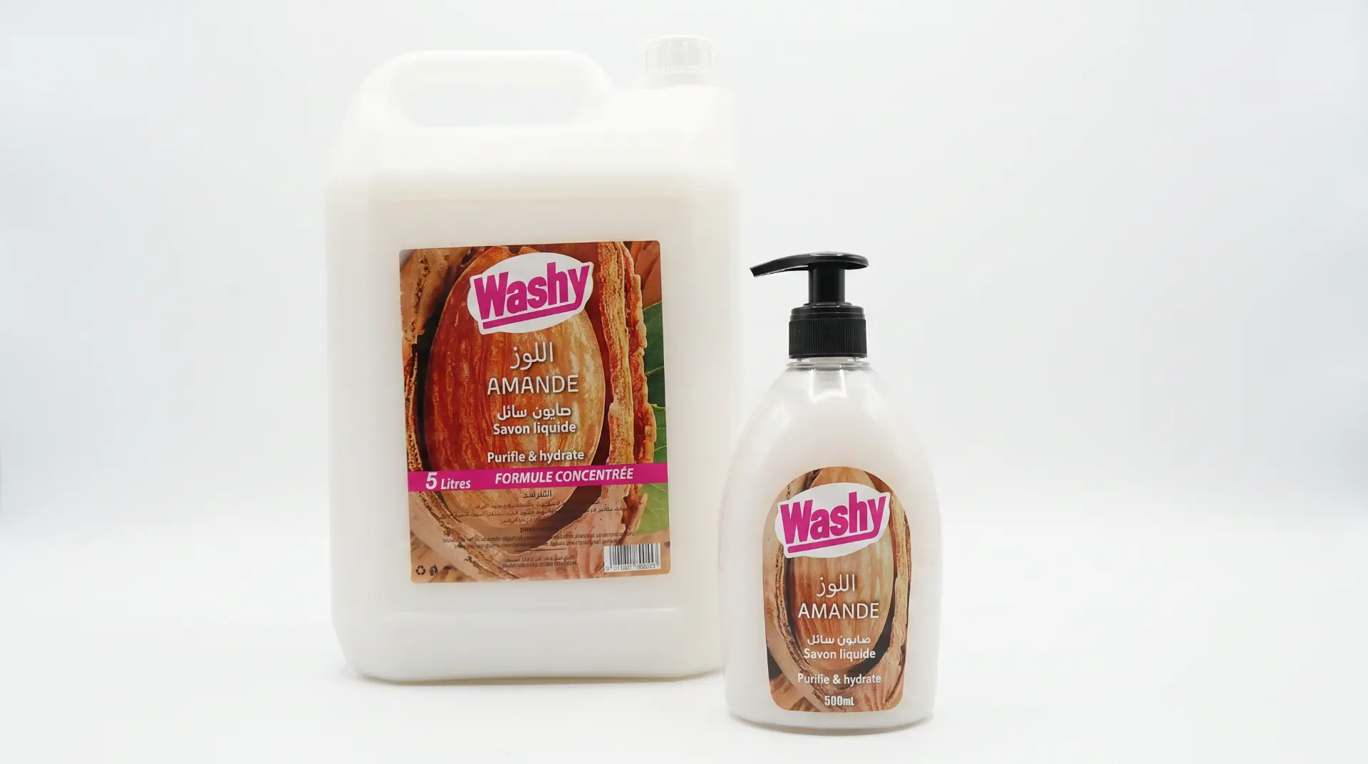 Savon Liquide Washy - Amande, Citron, Fraise & Antibactérien